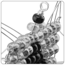 Wire looped on pendant